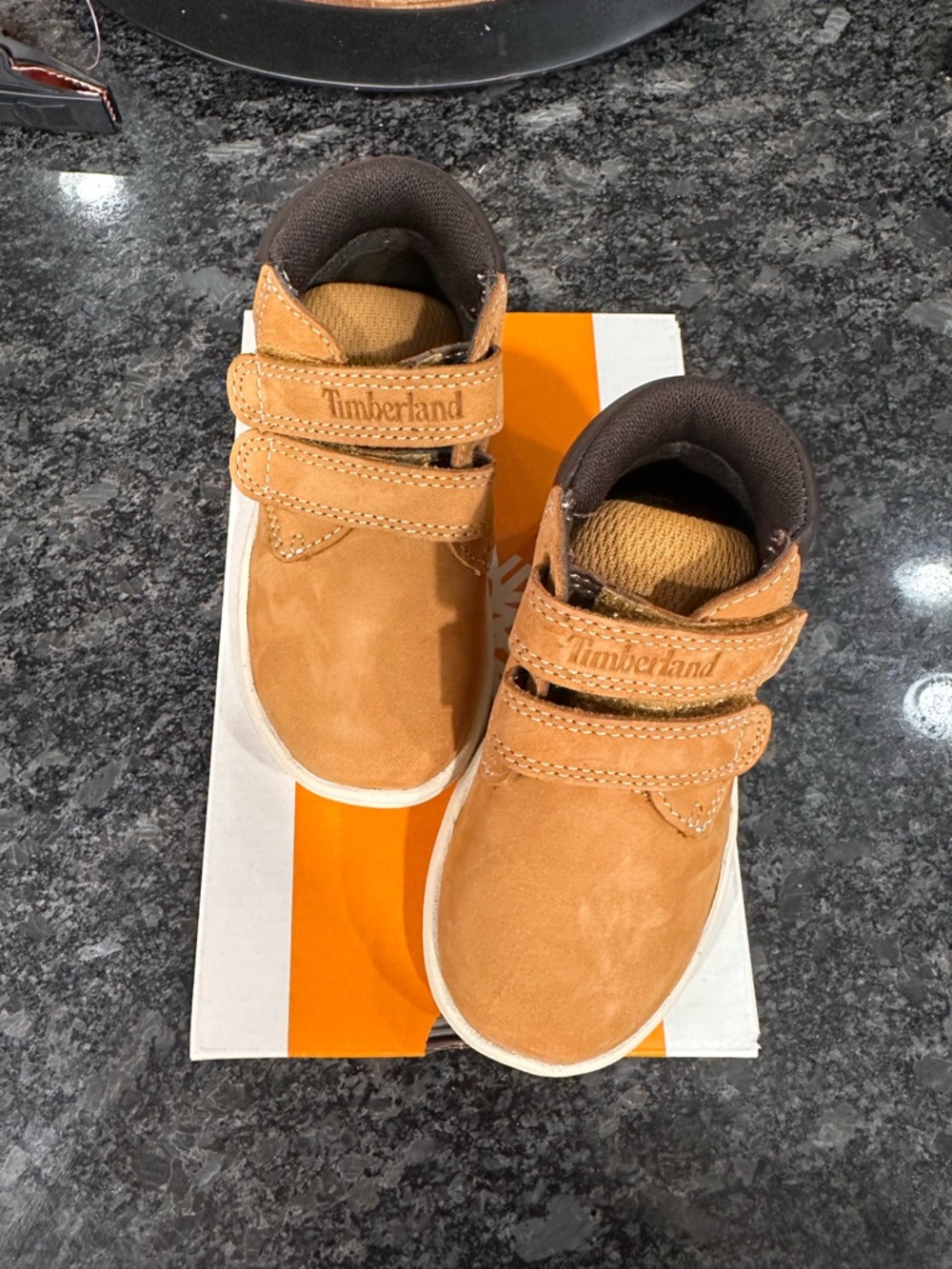 Timberland Toddler Wheat Nubuck Double-Strap Shoes Size 6